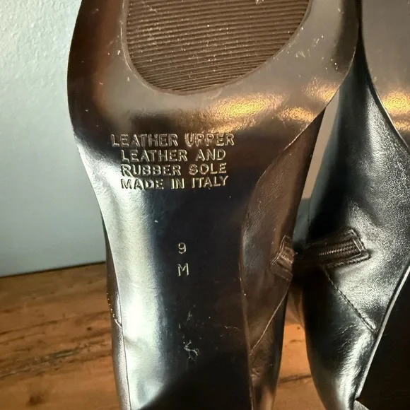 Talbots Black Leather Knee-High Boots - Picture 10 of 11